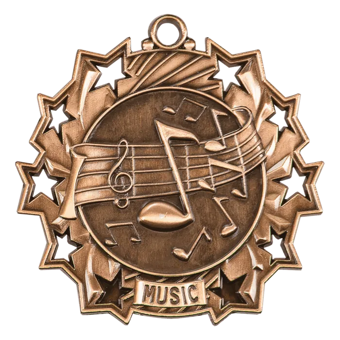 Music Ten Star Medal-Bronze