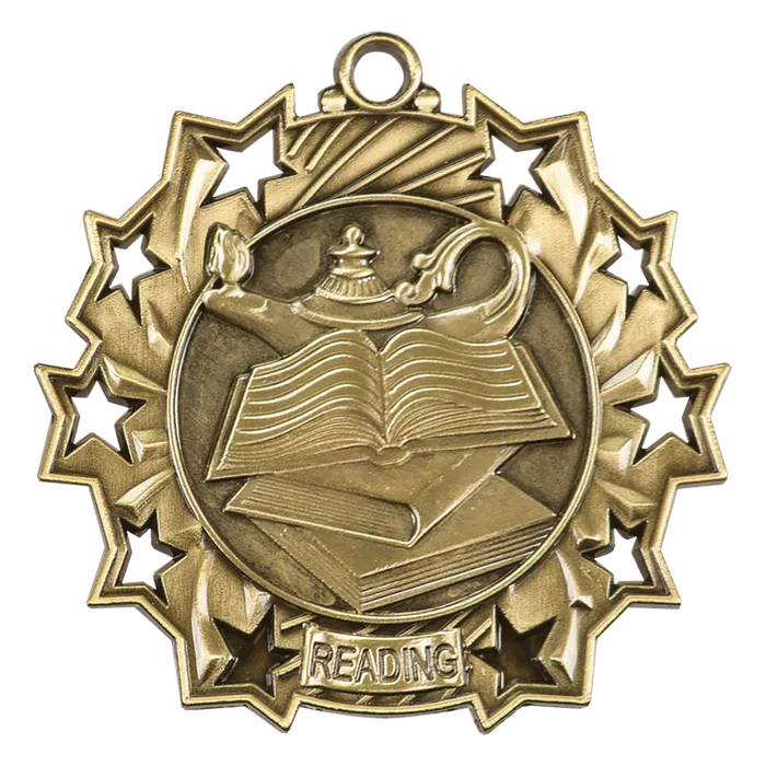 Reading Ten Star Medal-Gold