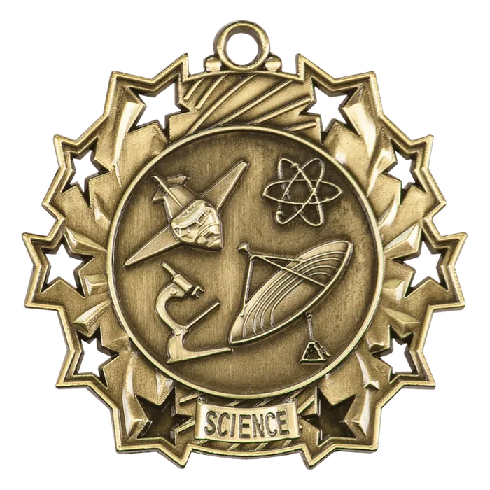 Science Ten Star Medal-Gold