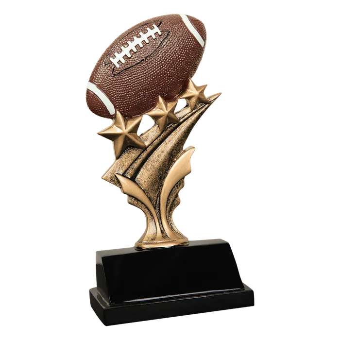 Football Tri Star Resin