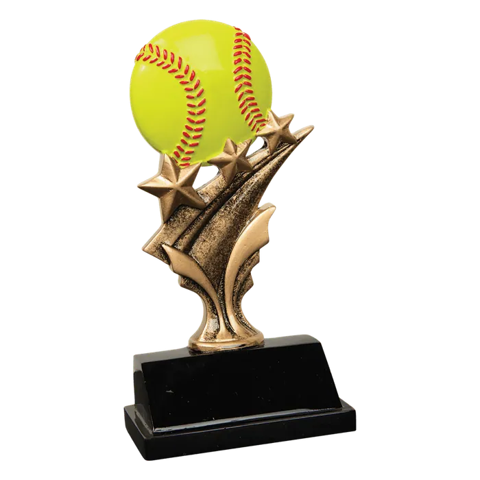 Softball Tri Star Resin
