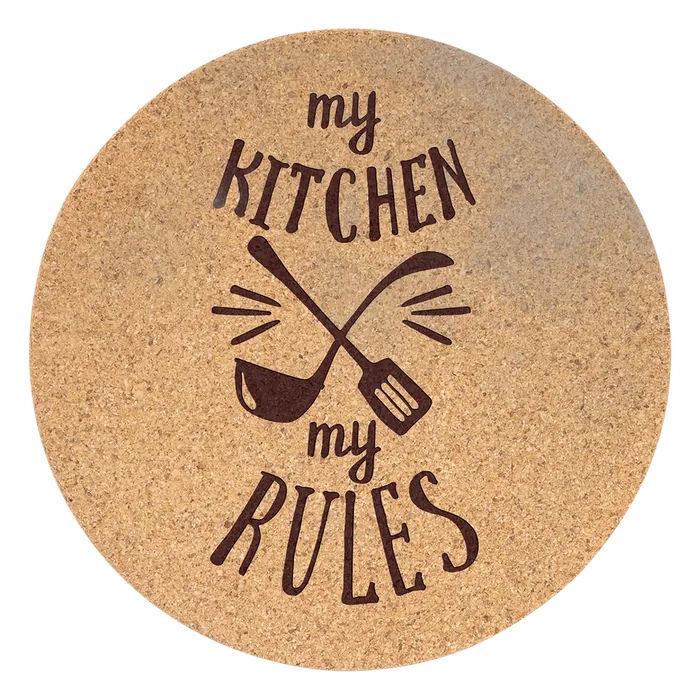 7 1/2" Round Cork Trivet