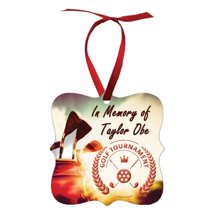 2-Sided Gloss Aluminum Ornament
