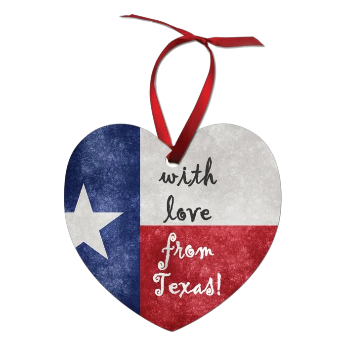 2-Sided Gloss Aluminum Heart Ornament