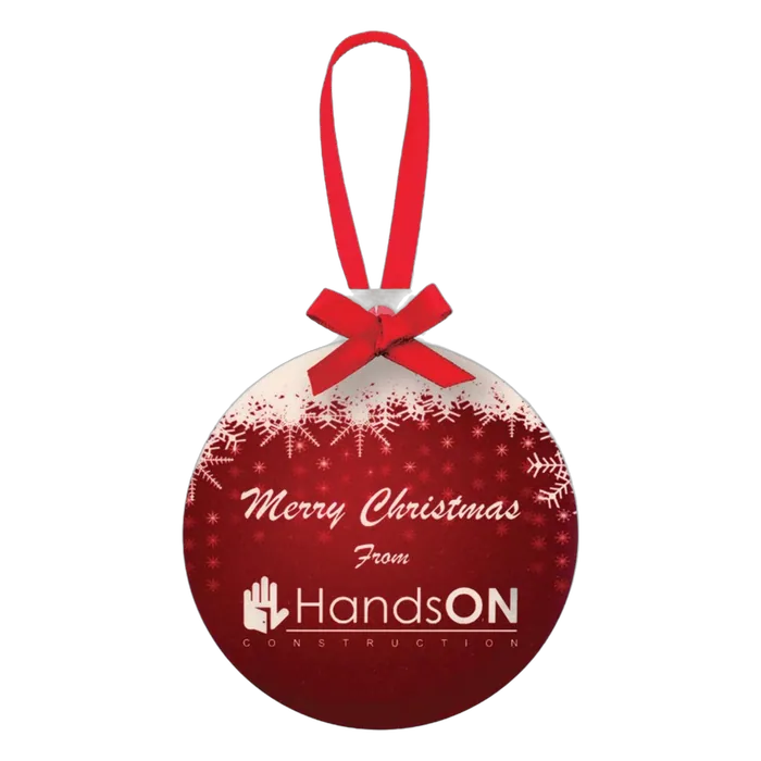 2-Sided Gloss Aluminum Ball Ornament