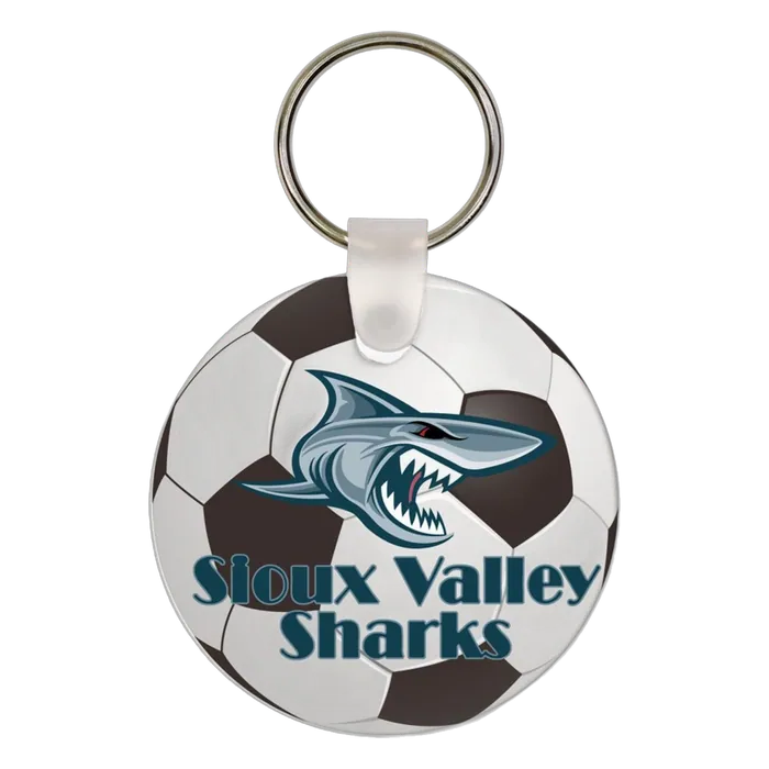 2-Sided Gloss Aluminum Round Keychain