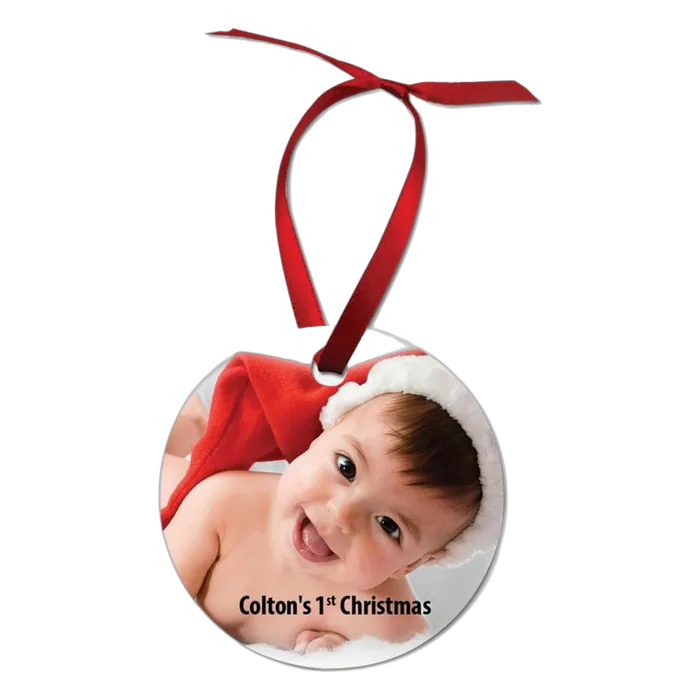 1-Sided Semi-Gloss Round Ornament