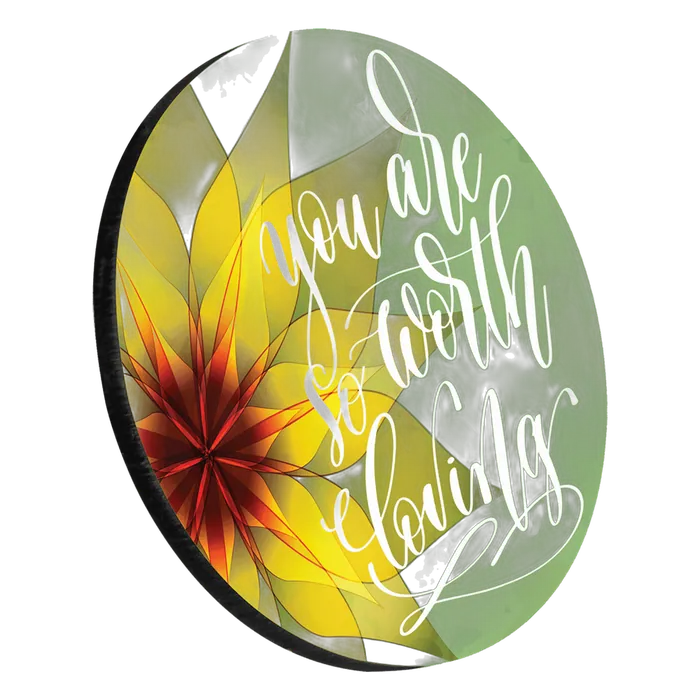Premium Round Coaster with Cork Backing