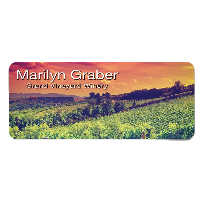 Matte Findish Plastic Name Badge