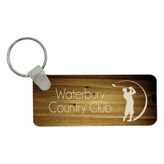 2-Sided Gloss Rectangle Keychain