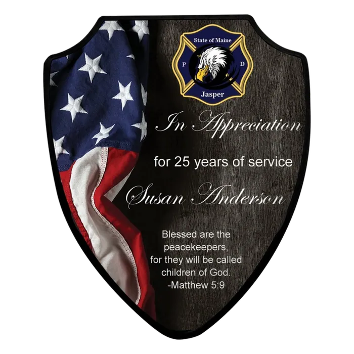 Gloss Finish Shield Plaque