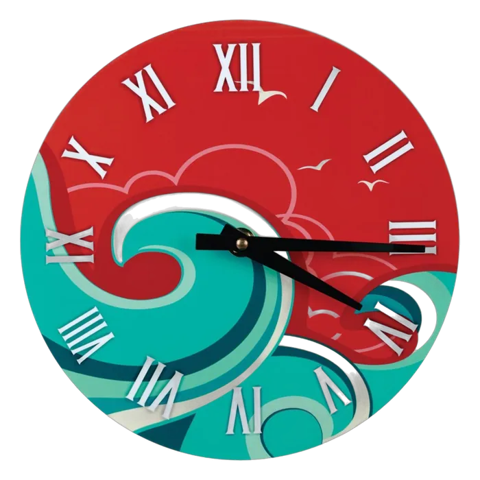 Gloss Aluminum Clock