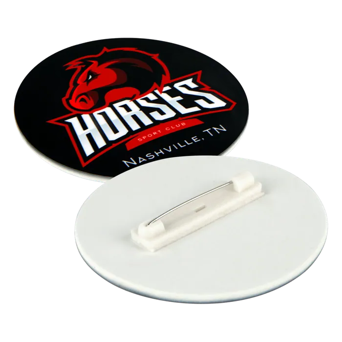 1-Sided Gloss FRP Button with Pin