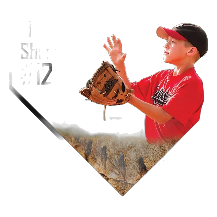Gloss Finish Home Plate Plaque with Black Beveled Edge and Keyholes, 6" x 6" x .625"