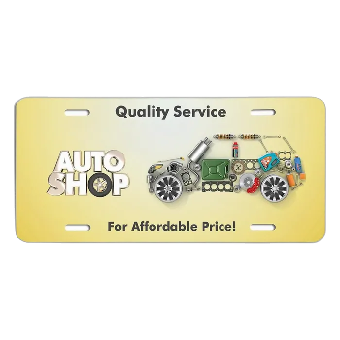 Aluminum Auto License Plate
