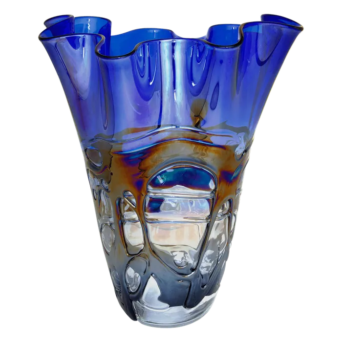 Art Glass Vase, 14"