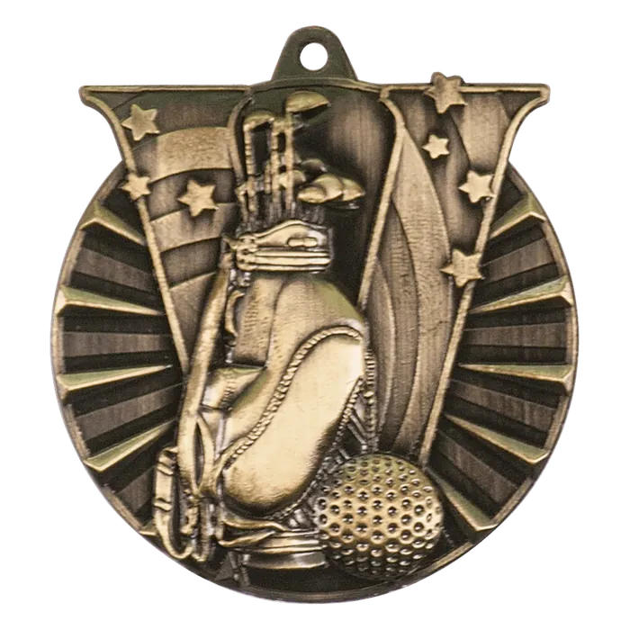 Golf Victory Medal-Gold