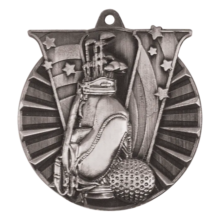 Golf Victory Medal-Silver