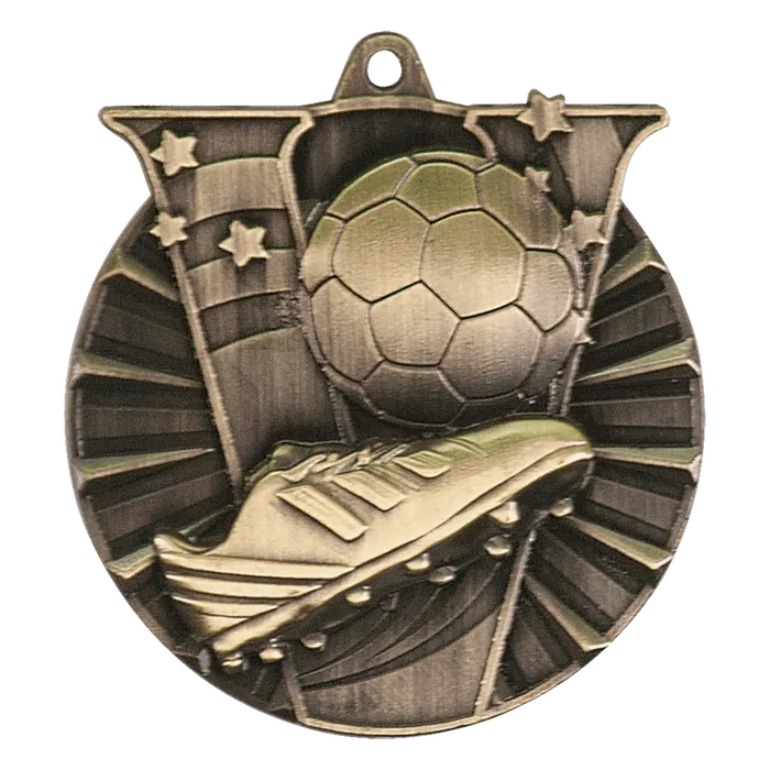 Soccer Victory Medal-Gold