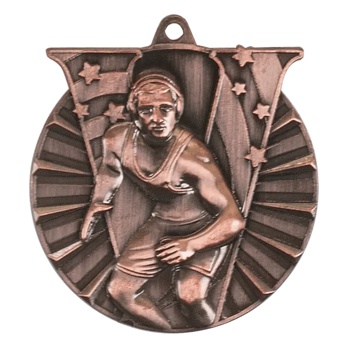 Wrestling Victory Medal-Bronze