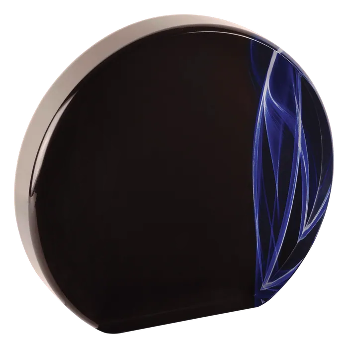 Small Blue Round Vapor Acrylic