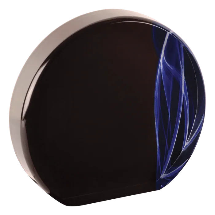 Large Blue Round Vapor Acrylic